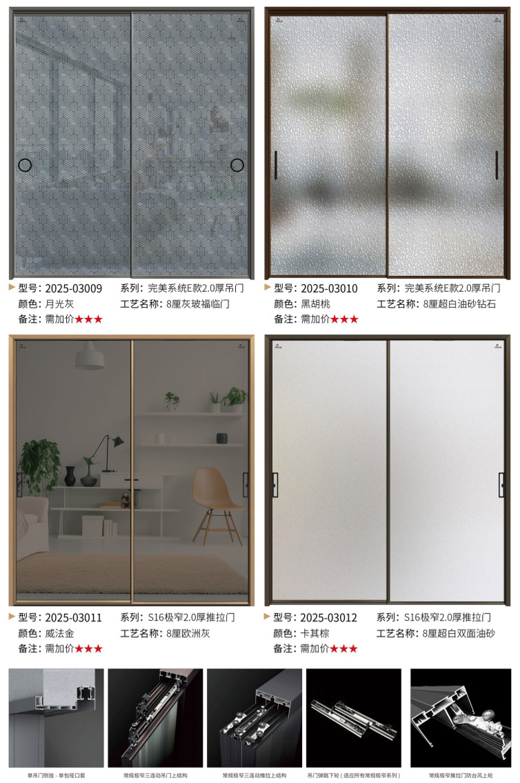 极窄铝门_极窄OPK完美系统推吊门5